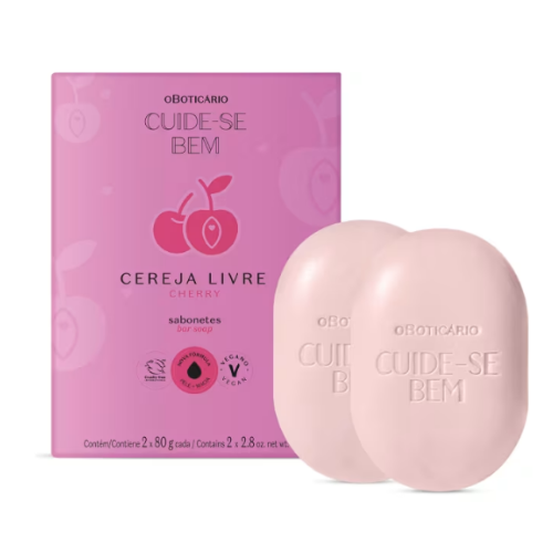 Sabonete Em Barra Cuide-Bem Cereja Livre 2x80g